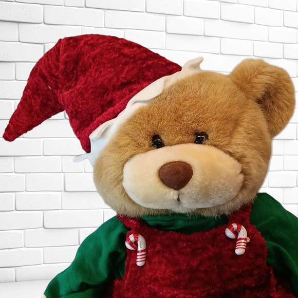 Jingle Bear Elf Plays "Jingle Bell Rock" Large 20" - Picture 3 of 8